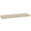 vidaXL Deck Chair Cushions 2 pcs - Durable, Soft, and Comfortable Oxford Fabric Cushions in a Classic Beige Color - 4 of 4