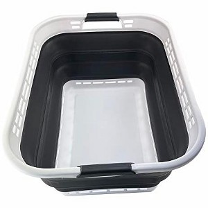 SAMMART 42L (11 gallons) Collapsible Plastic Laundry Basket - 1 of 4