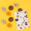 Big Dot of Happiness Pastel Halloween Paper Treat Bags, Pink Pumpkin Individual Candy Snack Favors, Greaseproof White Sandwich Cookie Bags - 25 Count - 3 of 4