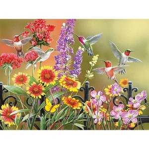 Sunsout Hummingbirds at the Gate 500 pc   Jigsaw Puzzle 30481 - 1 of 3