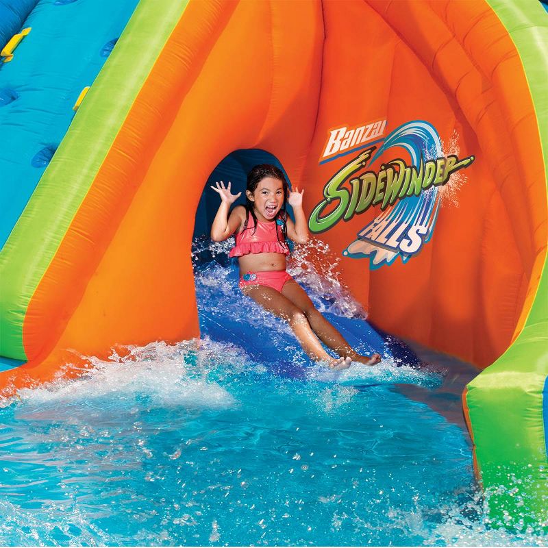 Banzai Falls Inflatable Water Park Kiddie Pool with Slides & Cannons (2 Pack), 4 of 7