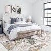 Homhougo Modern Marble Rug, Ultra-Thin Washable Rug Boho Abstract Marble Pattern Area Rug, Non Slip Low Pile Soft Luxury Bedroom Rug, Ideal - 2 of 4