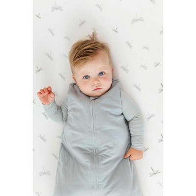 Dragonfly Blue Jersey Cotton Baby Changing Pad Cover Set
