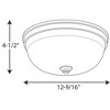 Progress Lighting, Etched Glass Collection, 1-Light LED Flush Mount, Brushed Nickel, Etched Glass, Material: Steel - 2 of 3