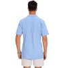 Men's Camp Collar Short Sleeve Shirt - Casual Button-Down with Chest Pocket & Back Pleat - 2 of 3