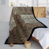 Slickblue Animal Print Patchwork Throw Blanket, 61x86.6 inches, Multiple Design Options, Soft & Warm, Machine Washable - 2 of 3