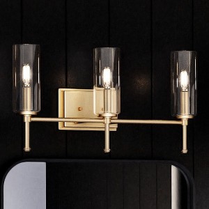 Urban Ambiance Luxury Contemporary Bath Light 11.5''H x 22.125''W,  Olde Brass Finish,  Parkes Collection, UHP4226 - 1 of 4
