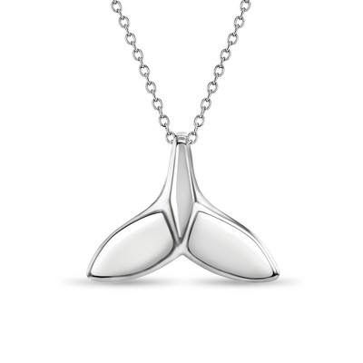 Girls' Whale Tail Sterling Silver Necklace - In Season Jewelry