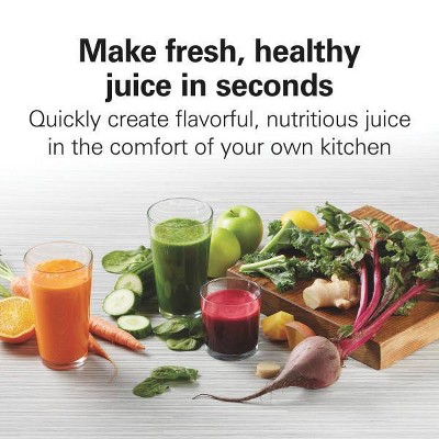 Compact Black Stainless Steel Electric Juice Extractor