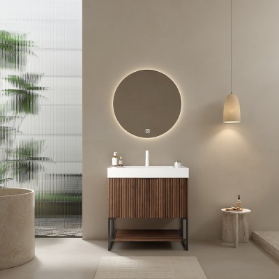Versatile Bathroom Vanity with Sink: Elevate Your Space with Clean Lines and Contemporary Style in Any Finish