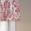 Ellis Curtain Victoria Park Toile Water Proof Room Darkening Blackout Tailored Window Valance - 70 x 12, Red - 2 of 4