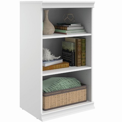 White Adjustable Wood Stackable Kids Shelf Unit