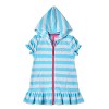 Sportoli Beach Coverups for Girls Swimsuit Cover Up Cotton Terry Hood Swim Robe Swimwear - 3 of 3