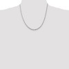Black Bow Jewelry 2.5mm, Sterling Silver, Solid Byzantine Chain Necklace - 2 of 4