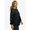 Jessica London Women's Plus Size Stretch Cutout Sleeve Top - 4 of 4