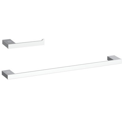 Elegant Lighting Sofia 2-Piece Bathroom Hardware Set in Chrome