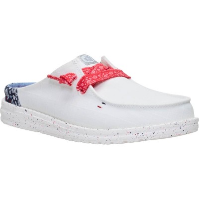 Обувь HEYDUDE Women Wendy Slip Americana Paisley, 4thof July Patriotic Shoes , White/Multi, W6 — фото 5