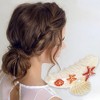 Unique Bargains Women's Elegant Scallop Hair Clips 4.06"x1.73"x2.20" 1 Pc - 2 of 3