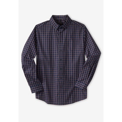 KingSize Men's Big & Tall Tall Wrinkle-Free Button-Down Collar Dress Shirt