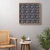Natalie Baca Clover and Dandelion Bamboo Framed Wall Art Navy - Deny Designs - 3 of 3