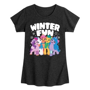 Girls' - My Little Pony - Winter Fun Fitted Short Sleeve Graphic T-Shirt - 1 of 3