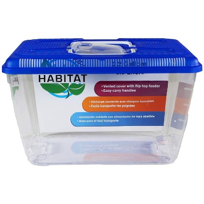 Penn-Plax Small World Habitat Portable Transparent Plastic Tank 2.2 Gallon