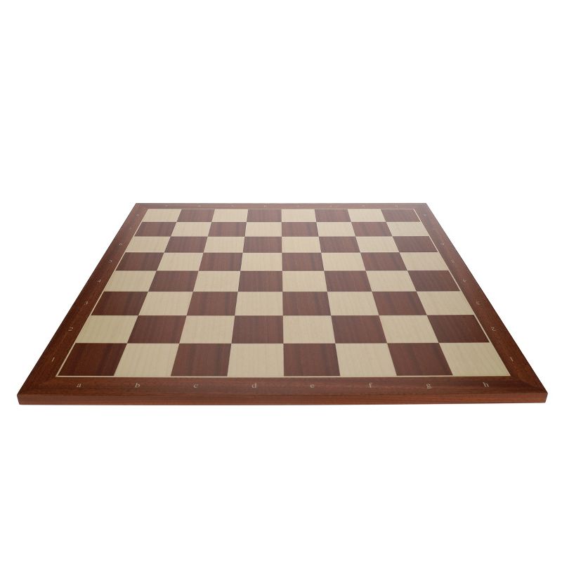 WE Games Mahogany Stained Wooden Chess Board, Algebraic Notation, 21.25 in., 3 of 7