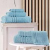 Light Blue 6 - Piece Bath Towel Set, Soft Cotton, Absorbent Premium Bath 27 X 54 Hand 16 X 29 Washcloths 13 X 13 - 2 of 4