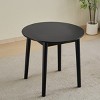 GlasFlength Dining Tables Modern Round Solid Wood Table Simple Elegant Design for Small Spaces and Kitchens, Black, 31.5"*31.5"*29" - 2 of 4