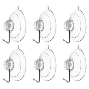 Unique Bargains Waterproof Reusable Load 2.2 Lbs Suction Cup Hooks and Hangers - 1 of 4