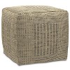 Delilah Square Woven Pouf - 4 of 4