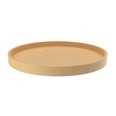 Rev-A-Shelf 24" Full Circle Lazy Susan Turntable Storage Organizer for Corner Kitchen Cabinets with Swivel Bearings, Maple Wood, LD-4BW-001-24SB-1