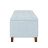 NicBex 49.5" End of Bed Bench with Low Back,Upholstered Ottoman Bench with Flared Arms,Plush Foot Stool with Nailhead Trim,Storage Bench for Bedroom - 2 of 4