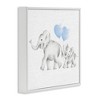 Stupell Industries Elephant Family with Blue Balloons, 12" x 12" - 3 of 4