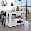 Kitchen Island with Two Shelves and Two Drawers - 3 of 4
