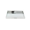 2" x 20" Modern Wood and Mirror Tray Silver - Olivia & May - 4 of 4