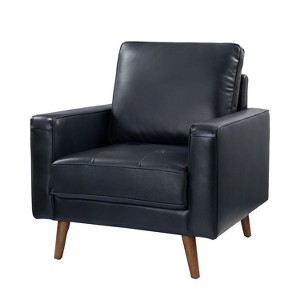 Christine Vintage Genuine Leather Armchair | HULALA HOME - 1 of 4