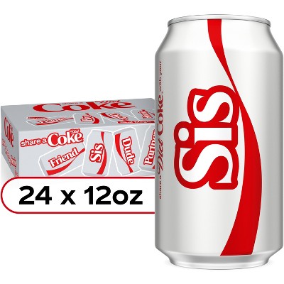 Diet Coke Soda - 24pk/12 fl oz Cans