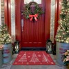 Christmas Floor Mats Kitchen Mat Indoor Christmas Printed Area Rugs for Living Room Bedroom Foldable Low Pile Non Slip Carpet - 2 of 4