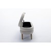 VASIP Velvet Fabric Storage Bench with  Hidden Storage and Sturdy Wood Legs for Bedroom,Living Room - 4 of 4