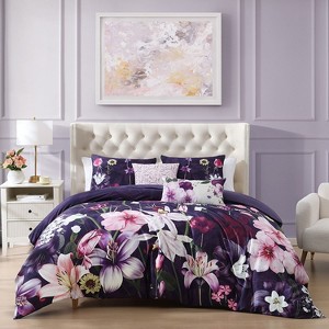 Bebejan Morning Glory 100% Cotton 5 Piece Reversible Comforter Set - Queen - 1 of 1