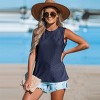 Women's Round Neck Eyelet Jersey Tank Top - Cupshe - 4 of 4
