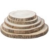 Vintiquewise Barky Natural Wood Slabs Rustic Ornament Slice Tray Table Charger - 3 of 4