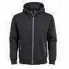 Blu Rock  Men's Slim Fit  Faux Shearling Fleece Lined Classic Tech Full Zip Hoodie - 3 of 4