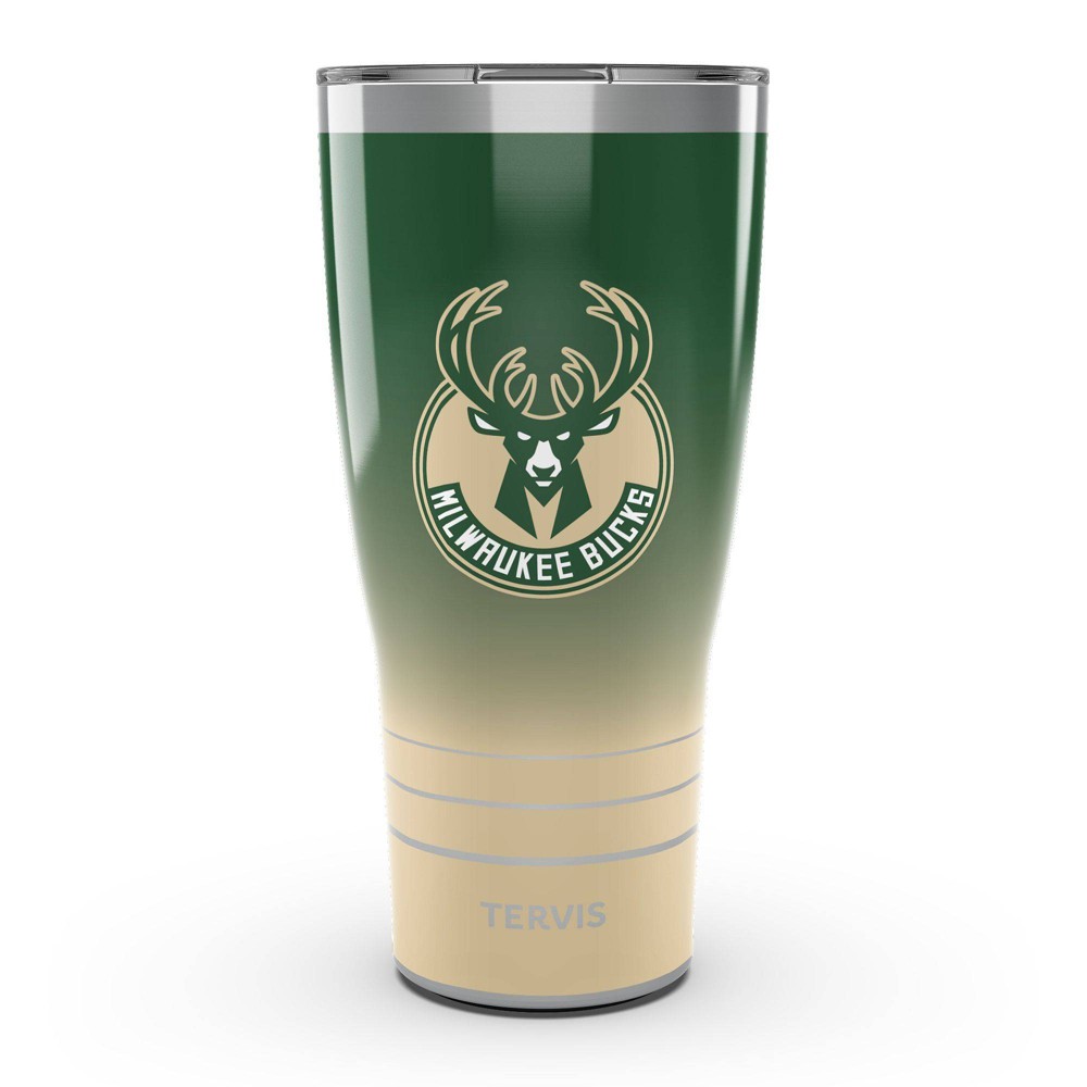 Photos - Glass NBA Milwaukee Bucks 30oz Ombre Stainless Steel Tumbler