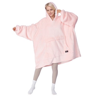Women’s Leisure Studio Blanket Hoodie Woman Flannel Oversized Sweatshirt, Soft Fleece Loungewear Blanket Hoodie Wearable, Gift Woman - Tirrinia