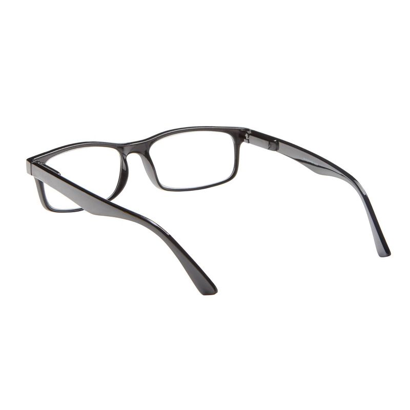 ICU Eyewear Emeryville Plastic Rectangle Shiny Reading Glasses with Metal Studs, 4 of 7