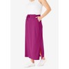 Woman Within Plus Size Petite Sport Knit Side-Slit Skirt - 4 of 4