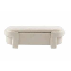 NicBex Modern 51" Bedroom Bench Upholstered Accent Stools with Cushioned Top for Bedroom and Entryway - 1 of 4