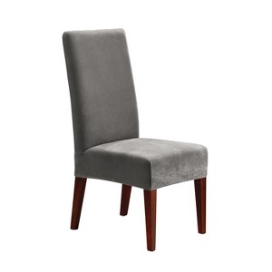 Stretch Pique Short Dining Room Chair Slipcover - Sure Fit - 1 of 3